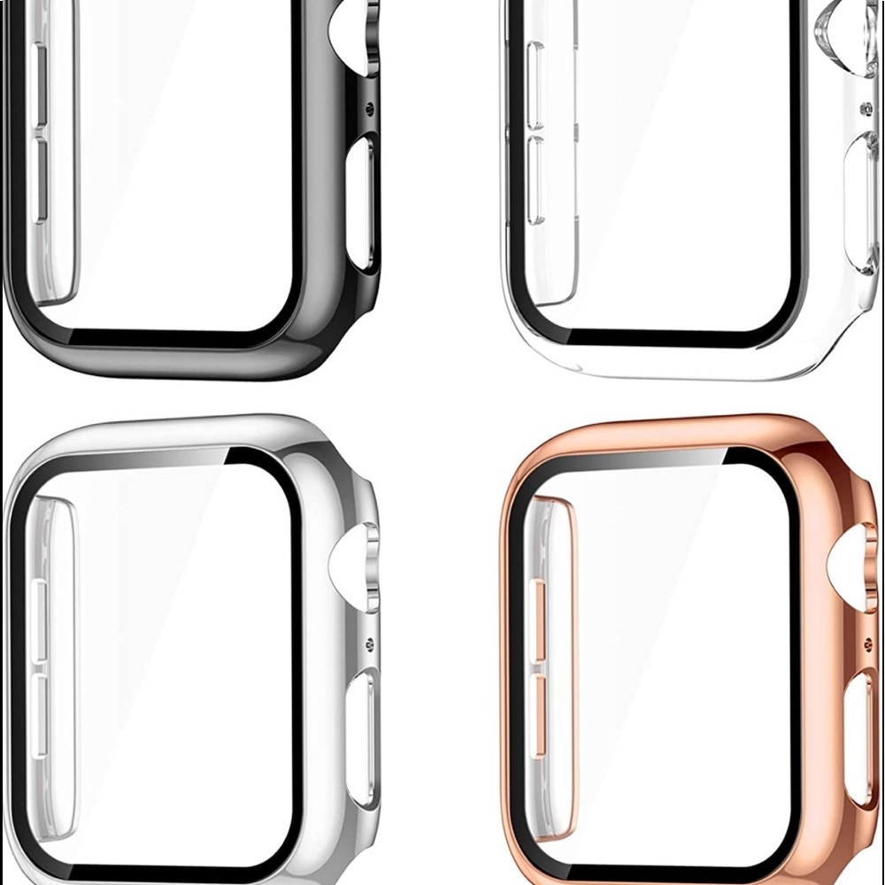 Set of 4- 38mm Apple Watch Bumpers With Screen Protector